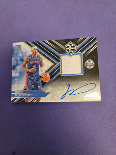 Jalen Duren RPA /99 2022-23 Panini Chronicles Limited