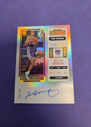 Keegan Murray The Finals AUTO 49/49 = 1/1 RC 2022-23 Contenders *EX*