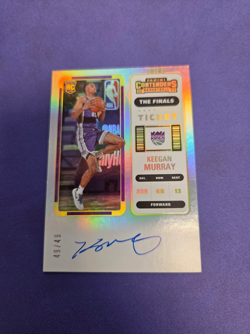 Keegan Murray The Finals AUTO 49/49 = 1/1 RC 2022-23 Contenders *EX*