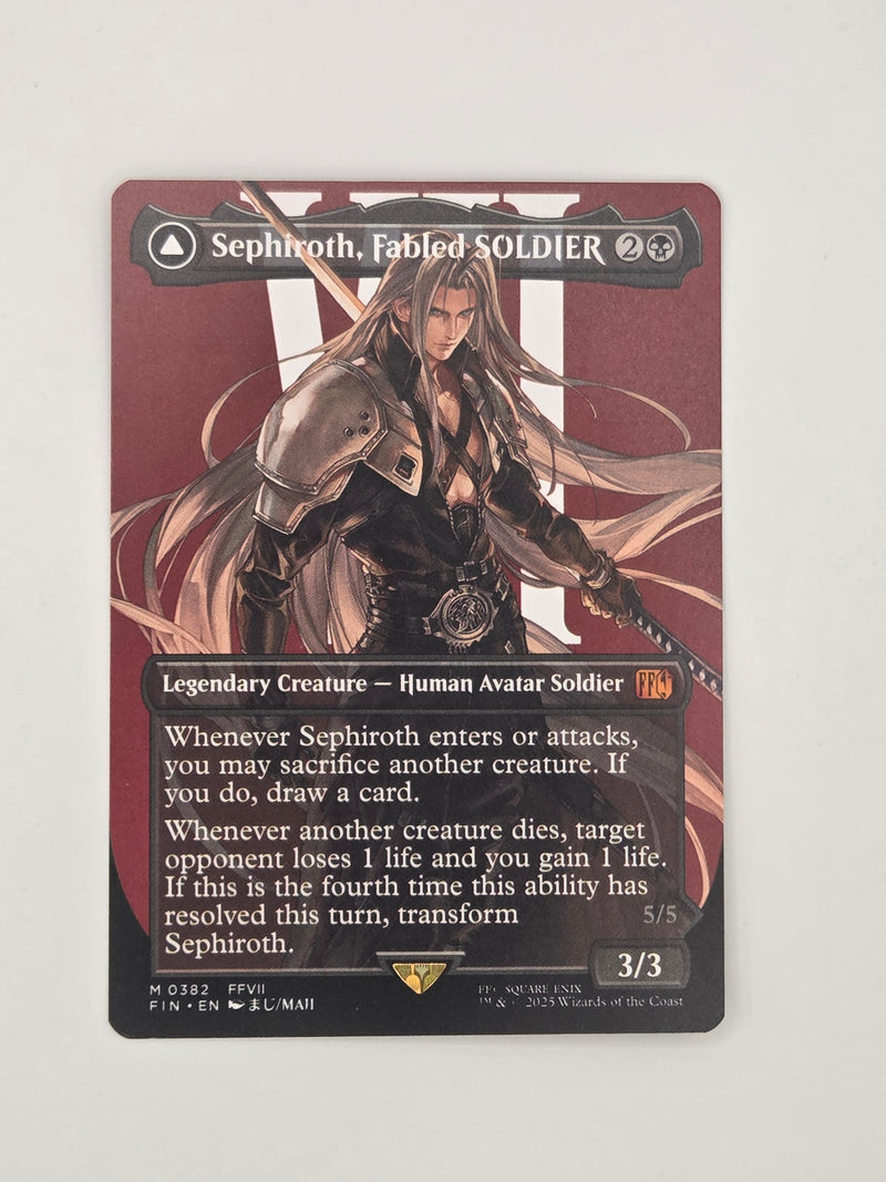 Sephiroth, Fabled SOLDIER // Sephiroth, One-Winged Angel 382 Final Fantasy (FIN) [Nonfoil] NM