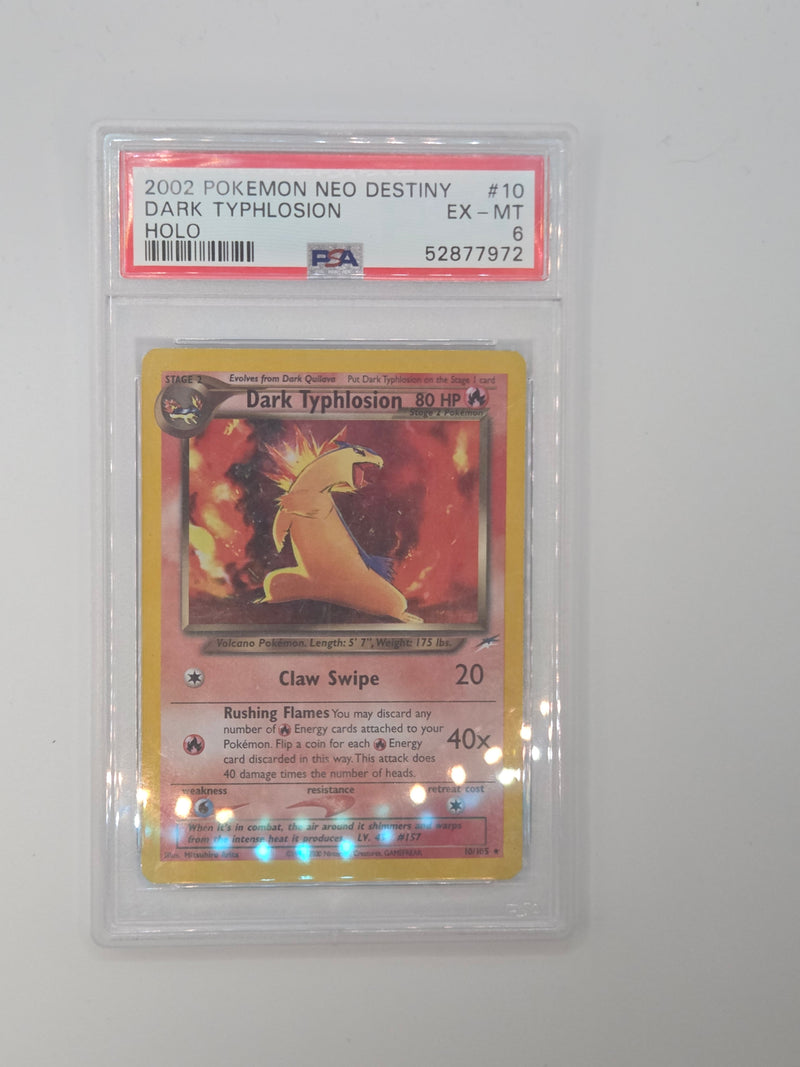 Dark Typhlosion - Holo - PSA 6- 10/105 - Neo Destiny
