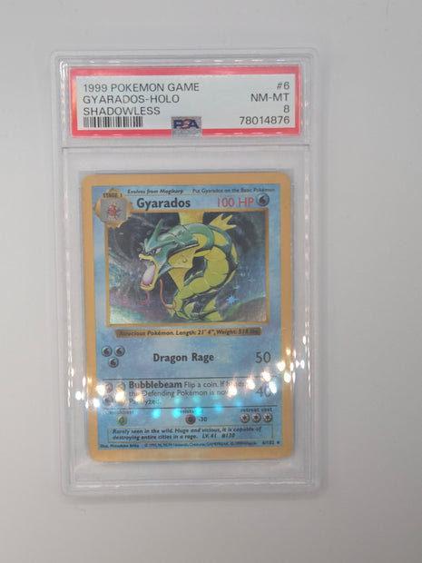 Gyarados 6/102 [Shadowless] - Base Set (BS) PSA 8