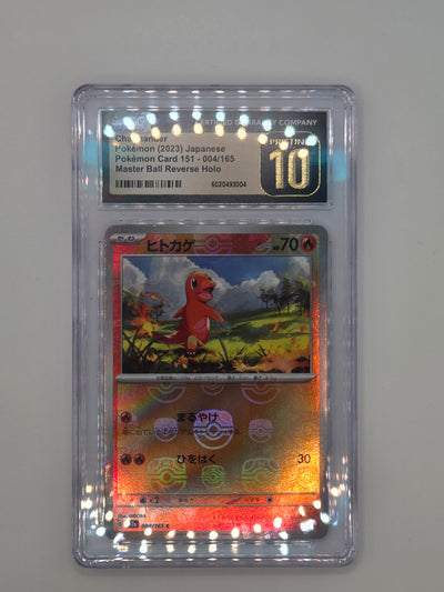Charmander 4/165 [Master Ball] - JPN 151 (SV2A) CGC Pristine 10