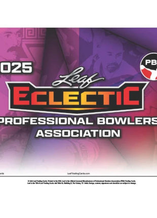 2025 Leaf Eclectic PBA Jumbo Hobby Box
