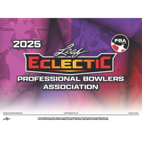 2025 Leaf Eclectic PBA Jumbo Hobby Box