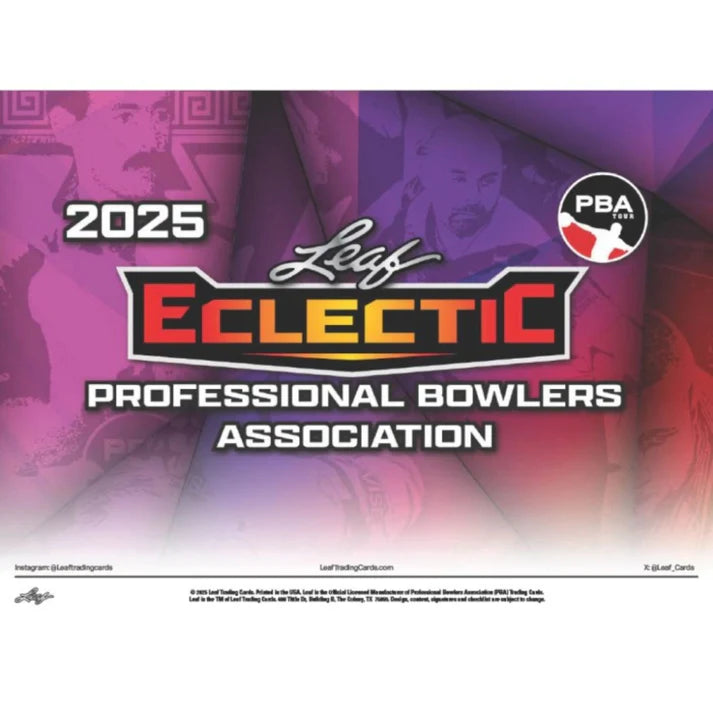 2025 Leaf Eclectic PBA Jumbo Hobby Box