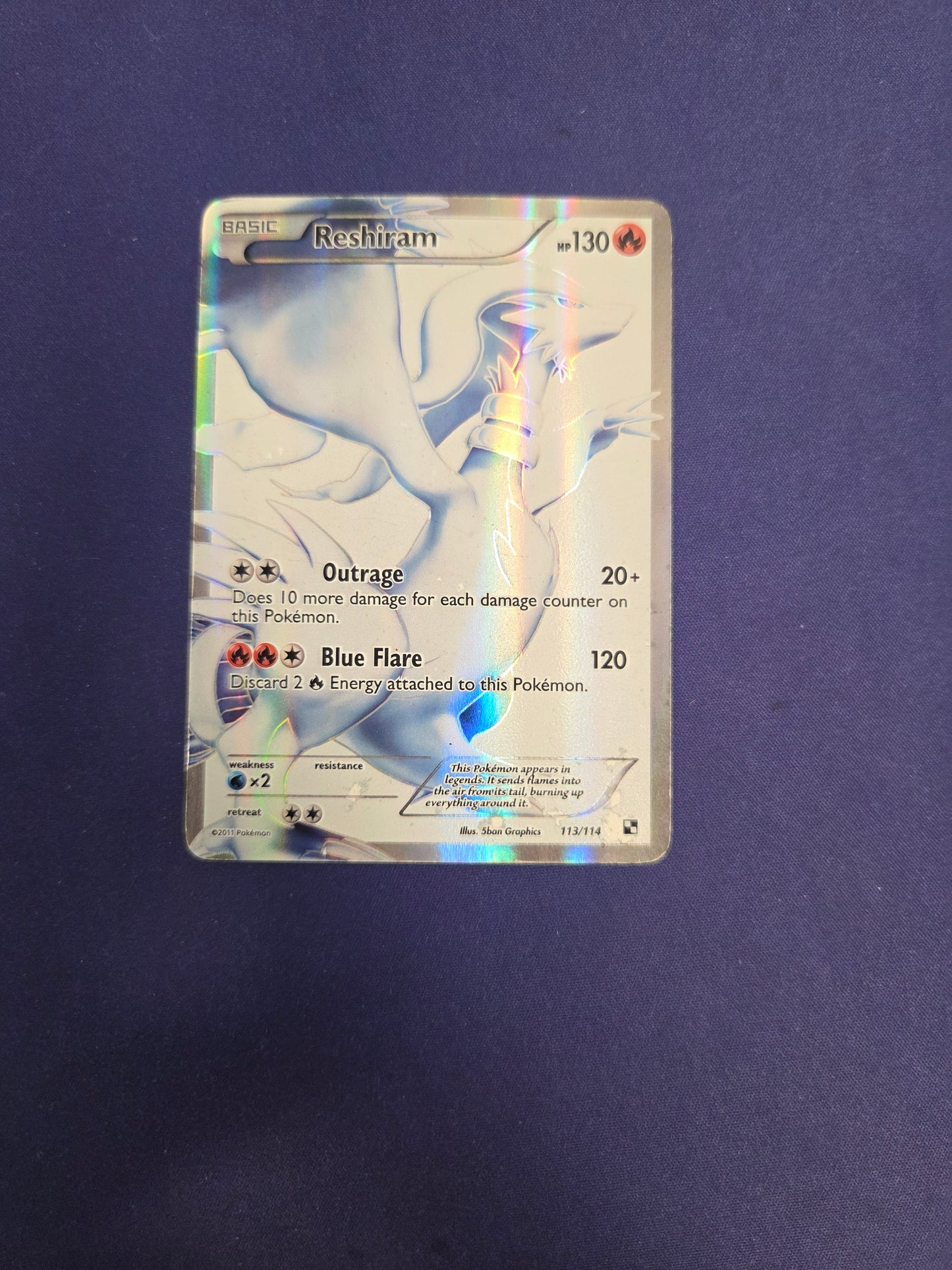Reshiram 113/114 - Black & White (BLW) - DMG