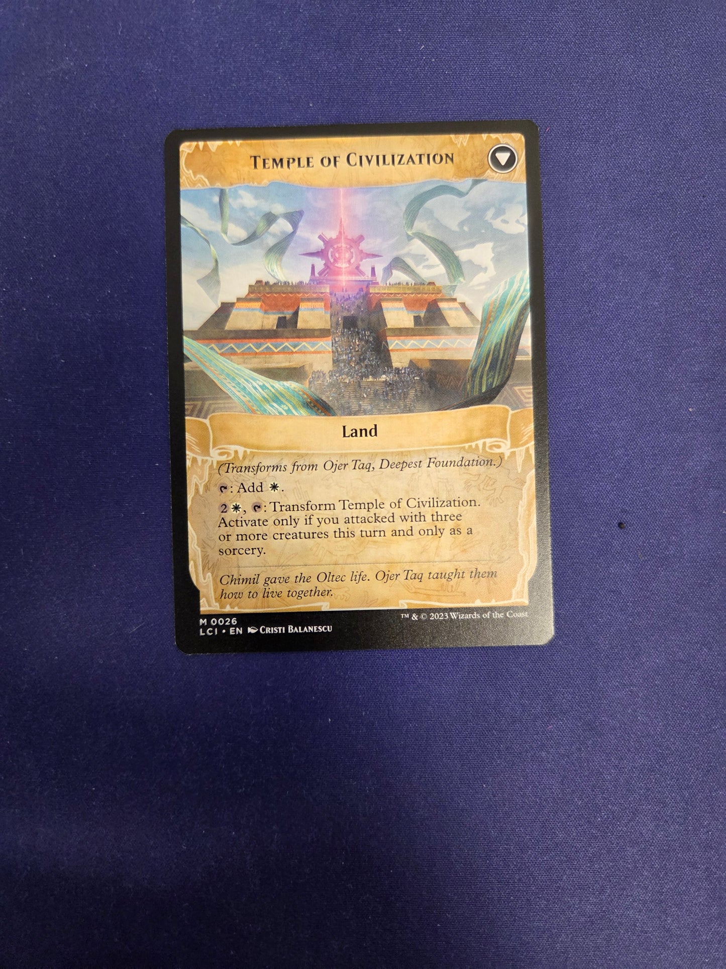 Ojer Taq, Deepest Foundation // Temple of Civilization 26 The Lost Caverns Of Ixalan (LCI) [Nonfoil]