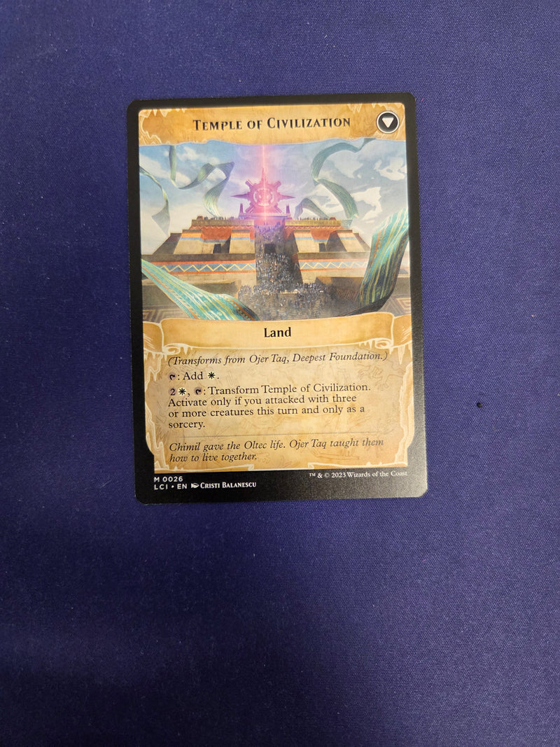 Ojer Taq, Deepest Foundation // Temple of Civilization 26 The Lost Caverns Of Ixalan (LCI) [Nonfoil]