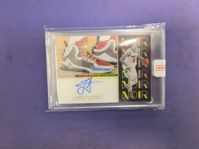 2022-23 Panini Noir Sneaker Spotlight Signatures Nikola Jokic /99 On Card Auto