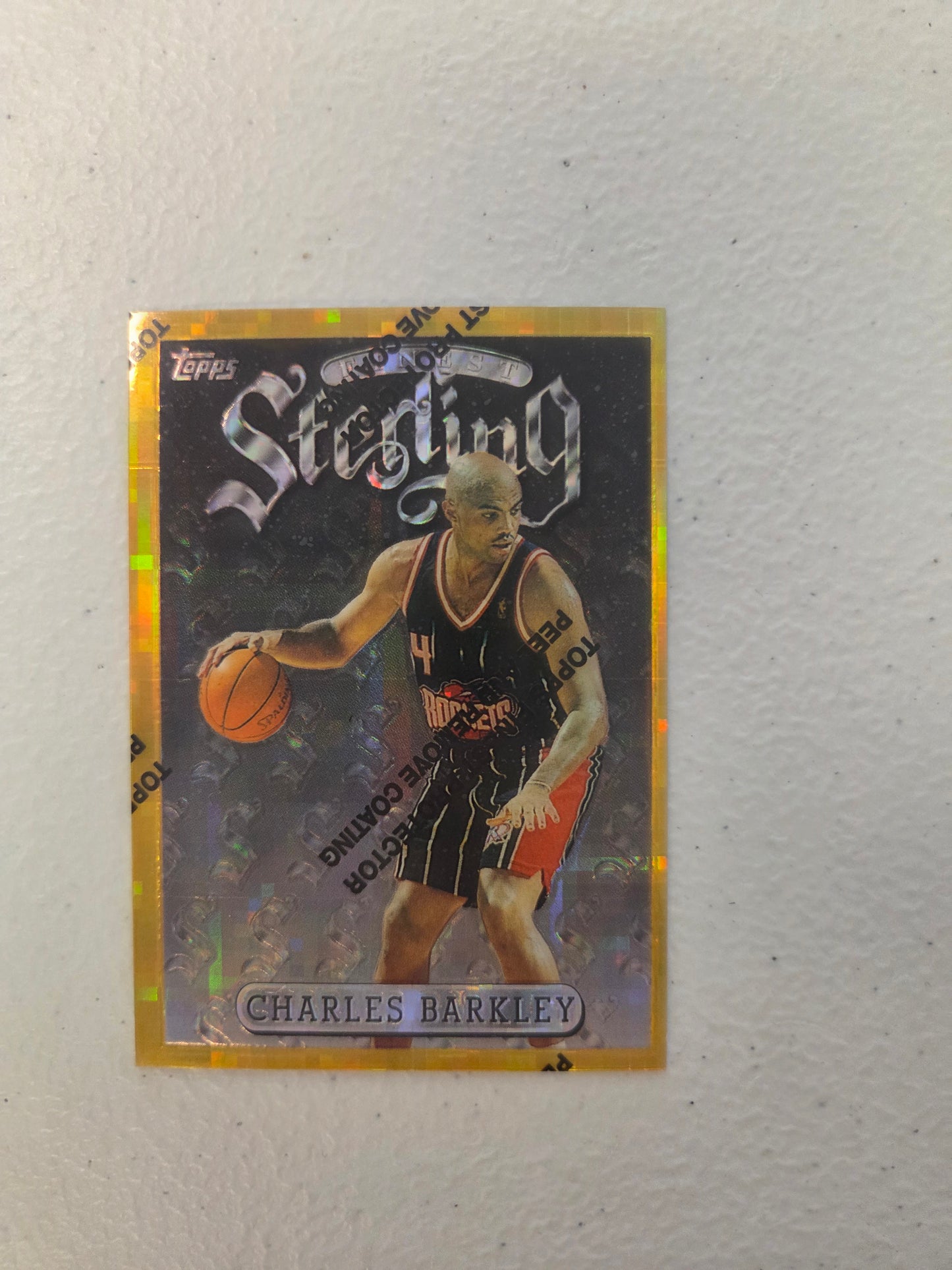 Charles Barkley 1997-98 Topps Finest Gold Refractor