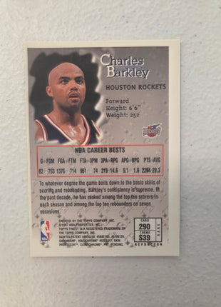 Charles Barkley 1997-98 Topps Finest Gold Refractor