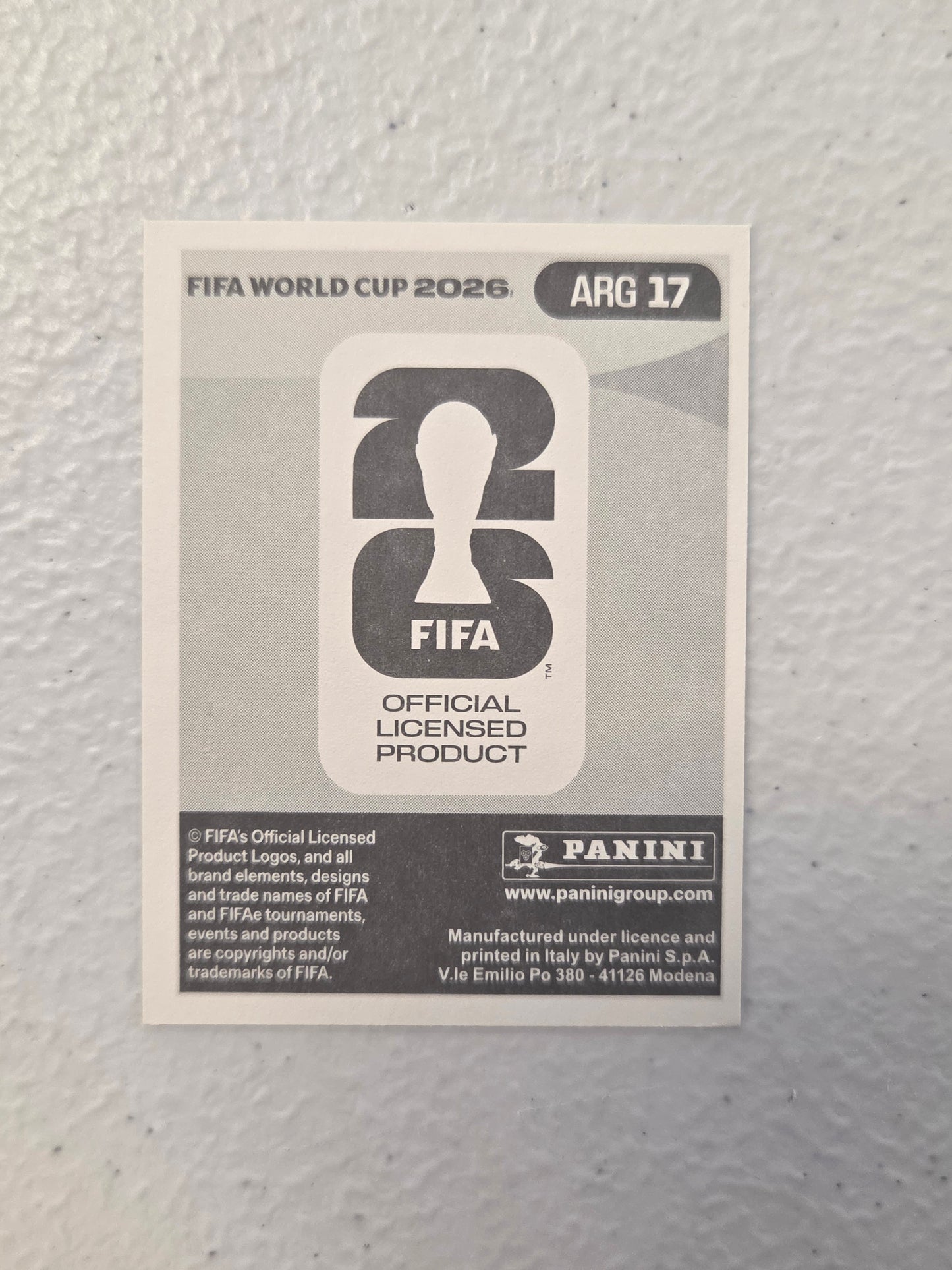 Lionel Messi Gold Crumple Foil 2026 Panini World Cup Sticker