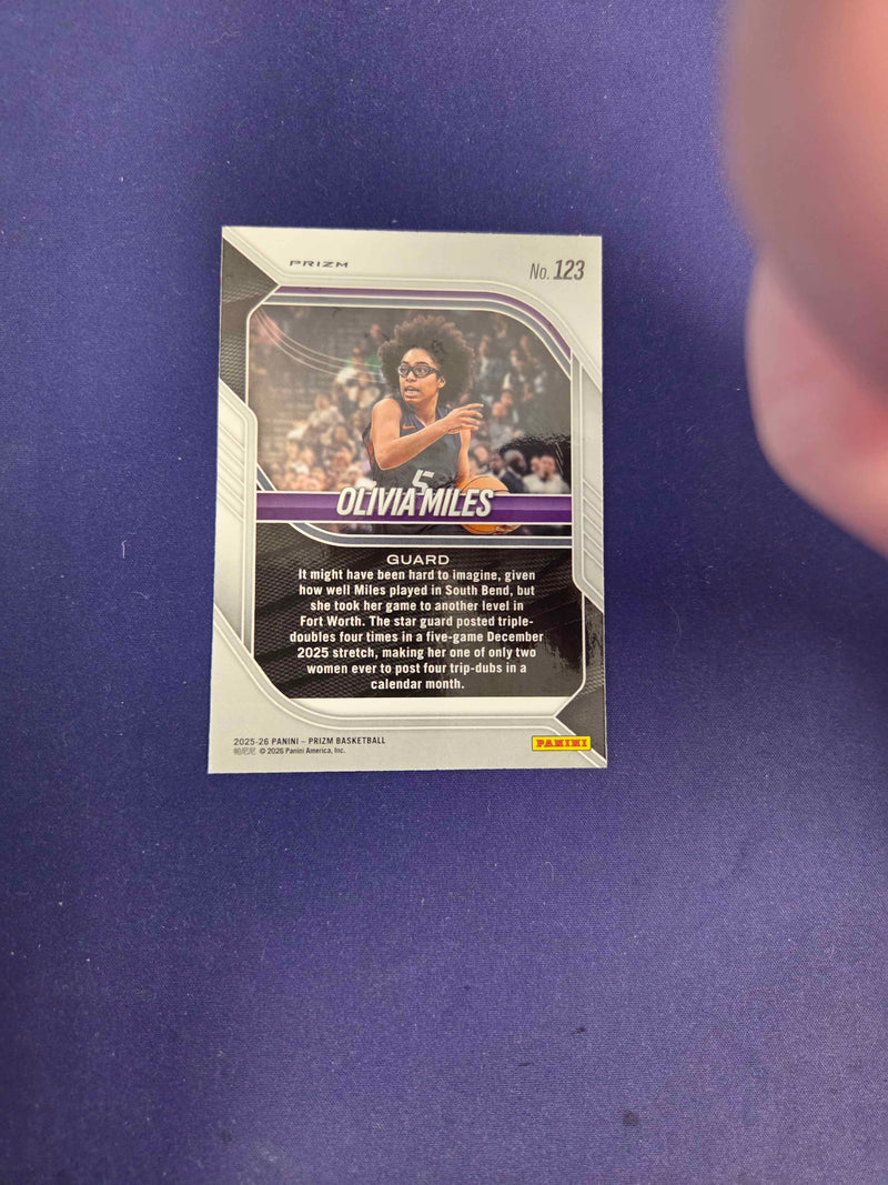 Olivia Miles Silver Prizm RC 2025-26 Prizm NM