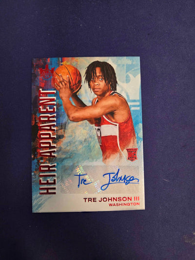 Tre Johnson III Auto RC Red /49 2025-26 Court Kings NM