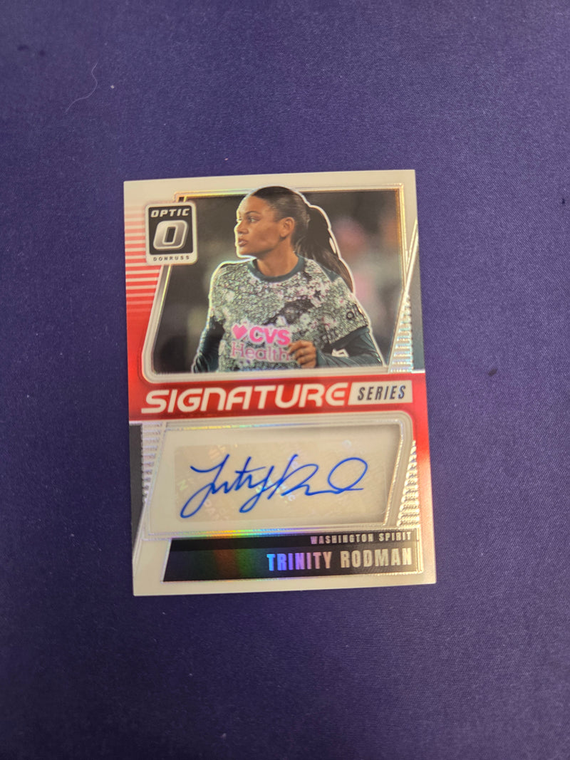 Trinity Rodman Auto /25 Donruss Optic Signature Series