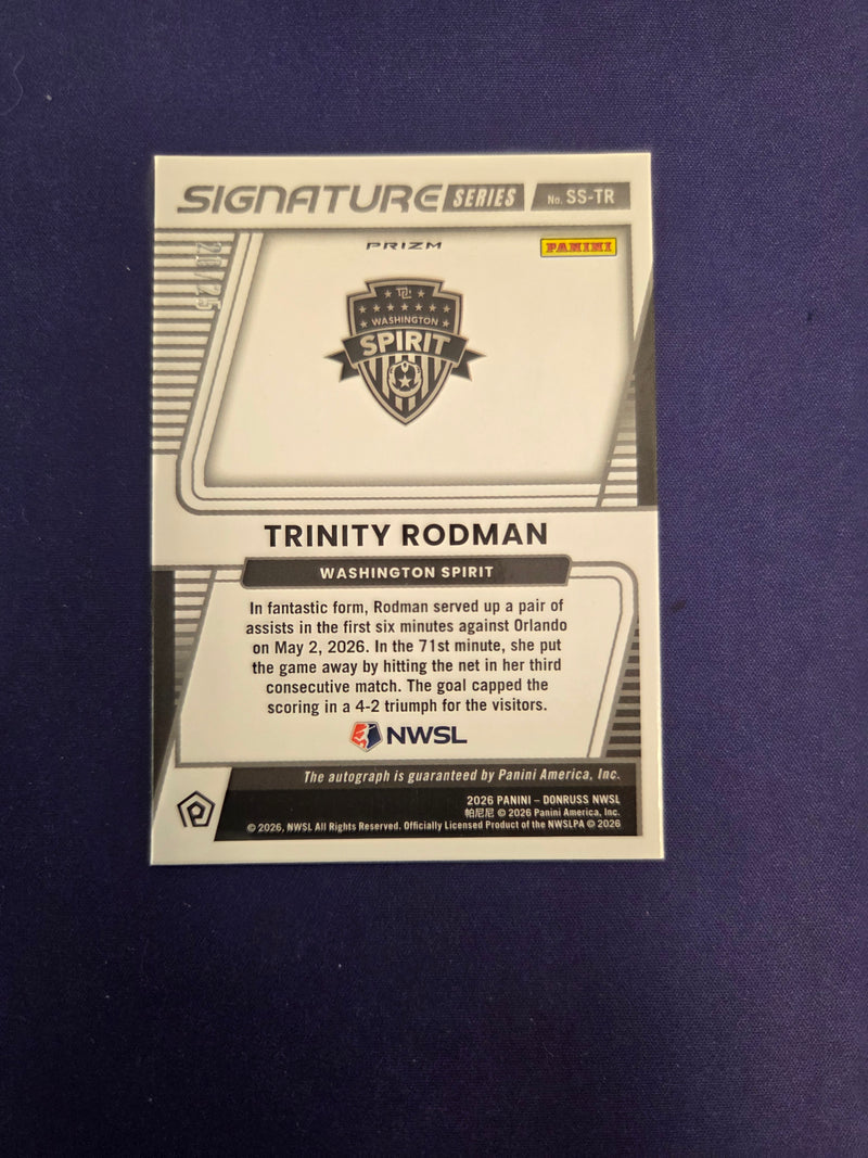 Trinity Rodman Auto /25 Donruss Optic Signature Series