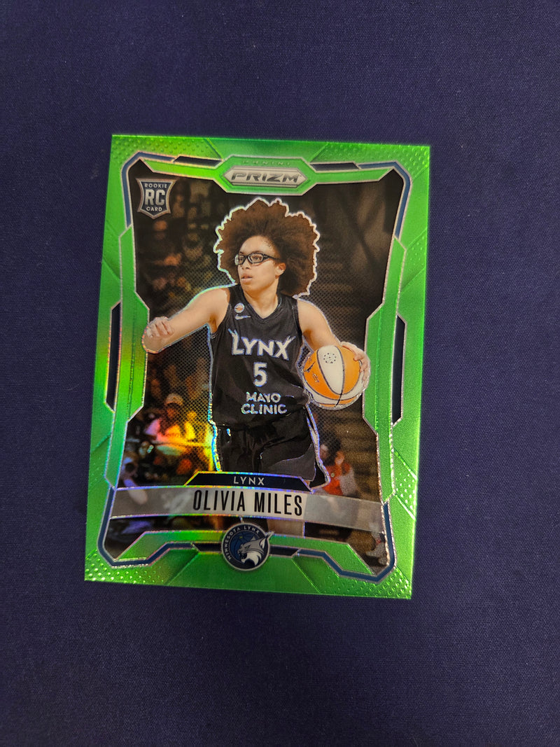 Olivia Miles Panini Prizm Green RC /225