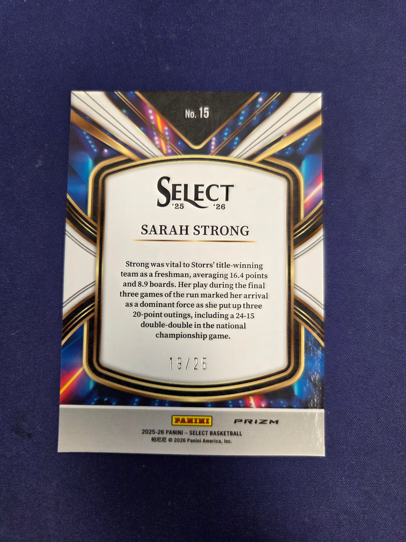 Sarah Strong Future Panini Select /25