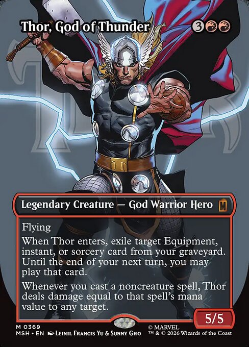 Thor, God of Thunder 369 Marvel Super Heroes (MSH) [Nonfoil] NM
