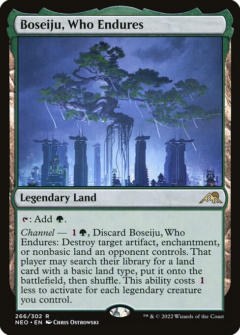 Boseiju, Who Endures 266 Kamigawa: Neon Dynasty (NEO) [Nonfoil] NM