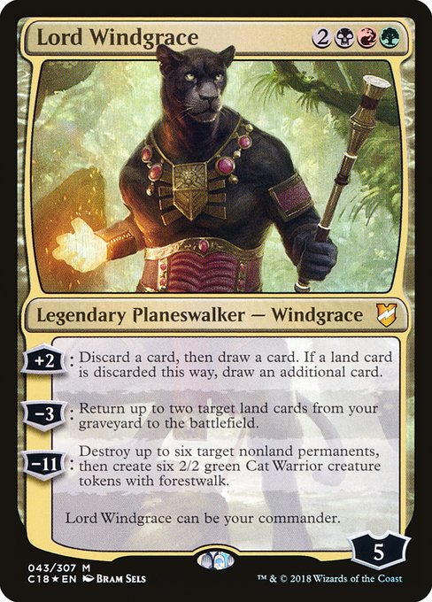Lord Windgrace 43 Commander 2018 (C18) [Foil] NM