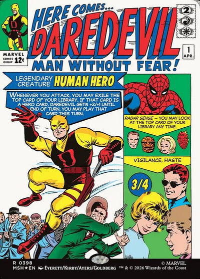 Daredevil, Man Without Fear 398 Marvel Super Heroes (MSH) [Foil] NM