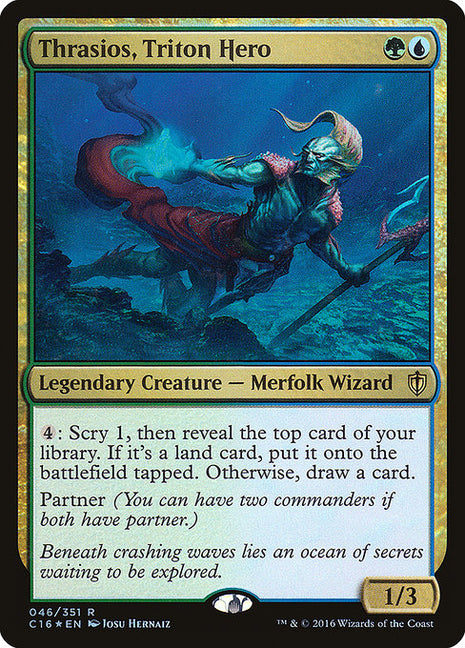 Thrasios, Triton Hero 46 Commander 2016 (C16) [Foil] NM