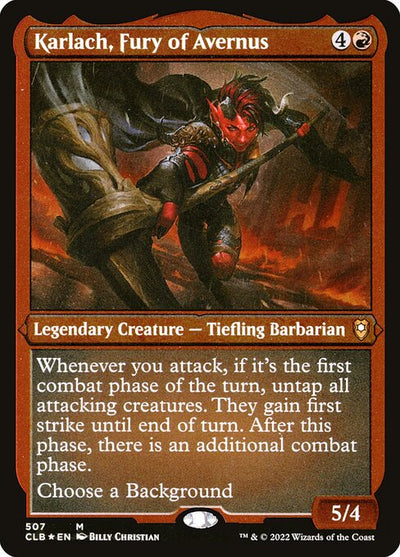 Karlach, Fury of Avernus 507 Commander Legends: Battle For Baldur's Gate (CLB) [Etched] NM