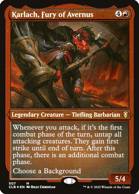 Karlach, Fury of Avernus 507 Commander Legends: Battle For Baldur's Gate (CLB) [Etched] NM