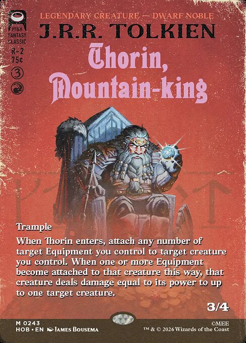 Thorin, Mountain-king 243 The Hobbit (HOB) [Foil] NM