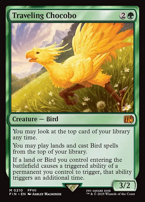 Traveling Chocobo 210 Final Fantasy (FIN) [Foil] NM