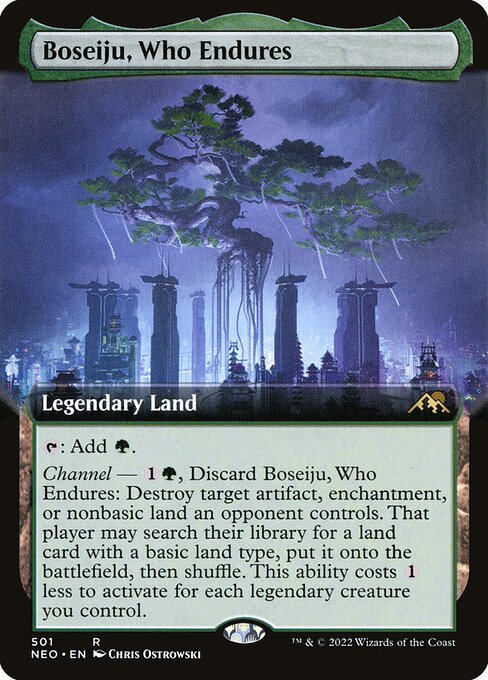 Boseiju, Who Endures 501 Kamigawa: Neon Dynasty (NEO) [Foil] NM