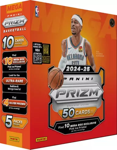 2024-25 Prizm Basketball Mega Box (Pink Ice!)