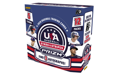 2026 Panini Prizm Stars & Stripes Baseball H2 Box (3 Autos)