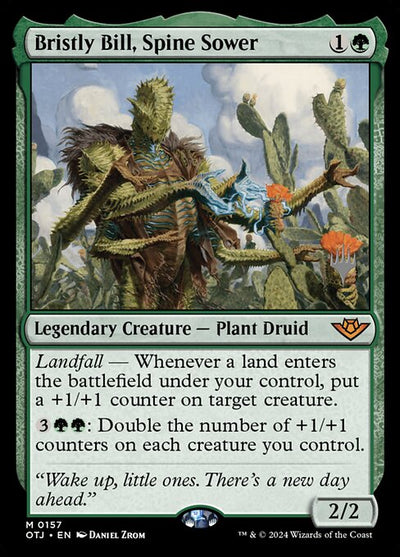 Bristly Bill, Spine Sower 157 Outlaws Of Thunder Junction Promos (POTJ) [Nonfoil] NM