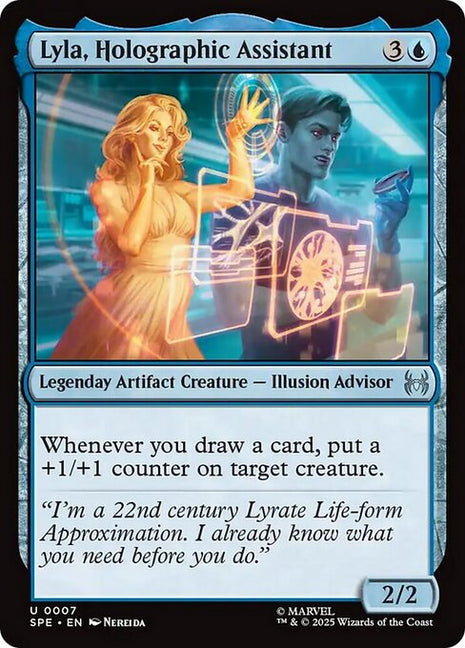 Lyla, Holographic Assistant 7 Marvel's Spider-Man Eternal (SPE) [Foil] NM