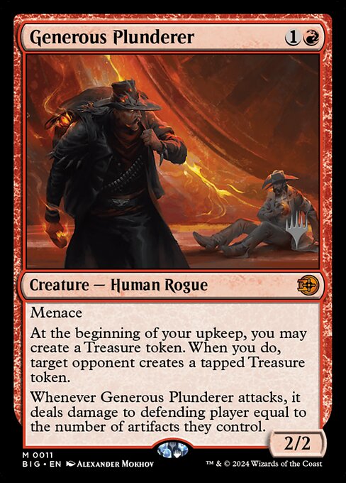 Generous Plunderer 11 The Big Score Promos (PBIG) [Nonfoil] NM