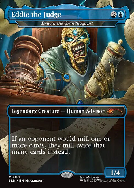 Eddie the Judge (Bruvac the Grandiloquent) 2181 Secret Lair Drop (SLD) [Foil] NM