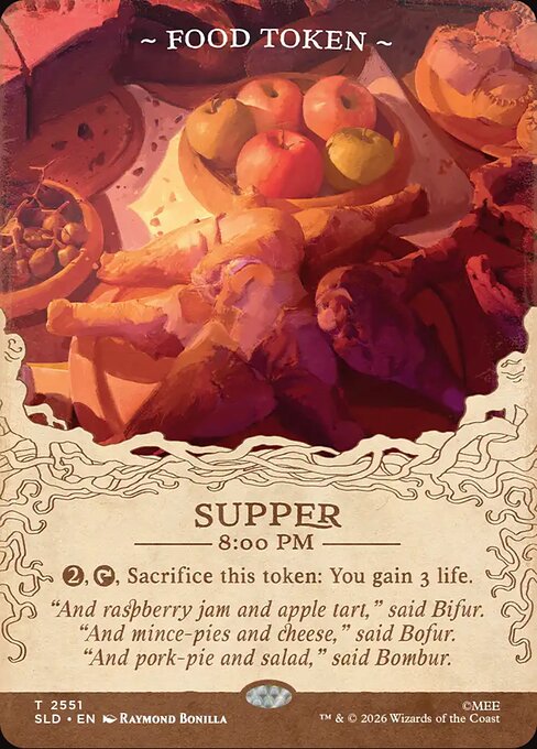 Supper 8:00 PM (Food) 2551 Secret Lair Drop (SLD) [Foil] NM