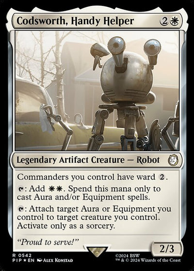 Codsworth, Handy Helper 542 Fallout (PIP) [Surge Foil] NM