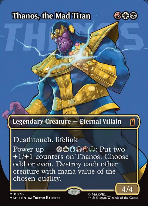 Thanos, the Mad Titan 376 Marvel Super Heroes (MSH) [Foil] NM