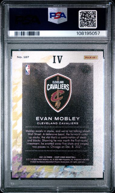 Evan Mobley Level IV Rookie PSA 10 2021-22 Court Kings