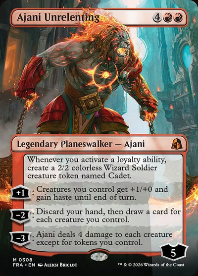 Ajani Unrelenting 308 Reality Fracture (FRA) [Nonfoil] NM