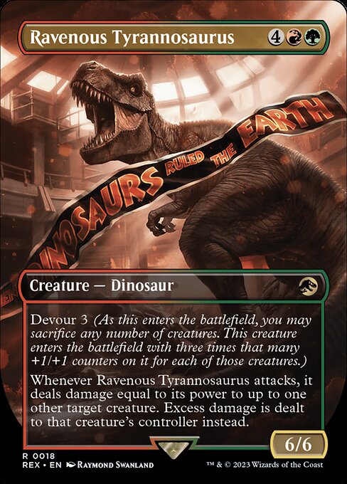 Ravenous Tyrannosaurus 18 Jurassic World Collection (REX) [Nonfoil] NM