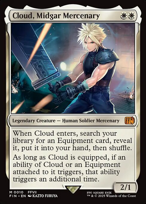 Cloud, Midgar Mercenary 10 Final Fantasy (FIN) [Nonfoil] NM