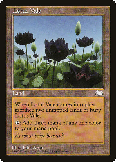 Lotus Vale 165 Weatherlight (WTH) [Nonfoil] MP