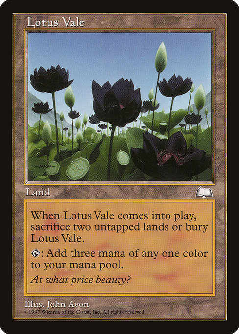 Lotus Vale 165 Weatherlight (WTH) [Nonfoil] MP