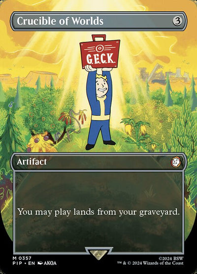 Crucible of Worlds 357 Fallout (PIP) [Foil] NM