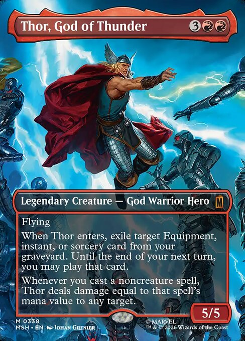 Thor, God of Thunder 338 Marvel Super Heroes (MSH) [Nonfoil] NM